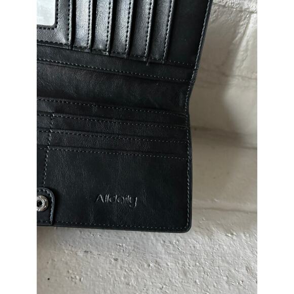Alldaily RFID Blocking Leather Wallet Black NEW - Picture 3 of 4